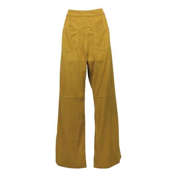 Vintage 70's Corduroy Bell Bottoms - Wide Leg Cords - Retro Mustard Yellow - NEW - Picture 7 of 12